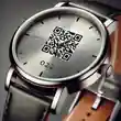 Visualisierung Uhr mit QR-Code auf dem Zifferblatt